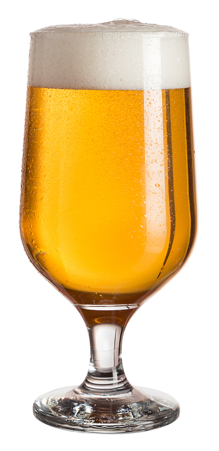 Beer glass of pale ale beer